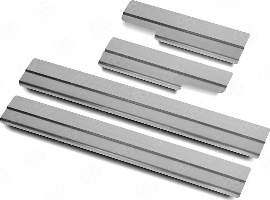 Накладка RusStal на пороги (лист нерж. шлифованный) для Lexus NX I до рестайлинга 2014-2017 кроме F-Sport. Артикул LEXNX14-02