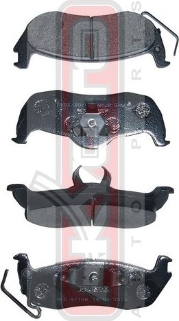 Тормозные колодки Akyoto Packing AKYOTO. Артикул AKD-871AB