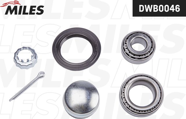 Ступичный подшипник (комплект) Miles задний для Audi 50 1974-1978. Артикул DWB0046