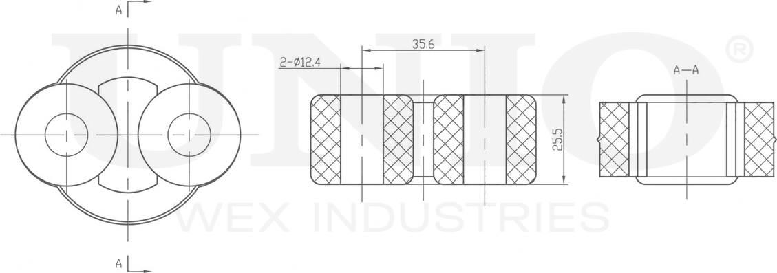 Крепление глушителя (Unio). Артикул RMP-12008