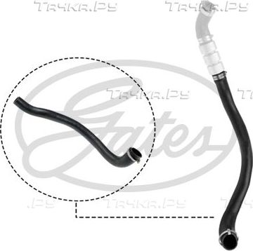 Патрубок интеркулера Gates для Ford Transit Torneo VII 2006-2014. Артикул 09-0615