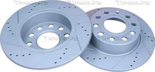 Тормозной диск MaXgear задний для Skoda Octavia A7 2012-2019. Артикул 19-0839SPORT