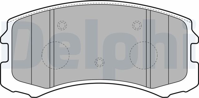Тормозные колодки Delphi (Low-Metallic). Артикул LP1901