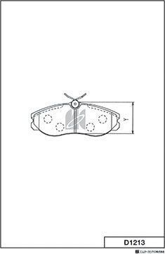 Тормозные колодки MK Kashiyama. Артикул D1213
