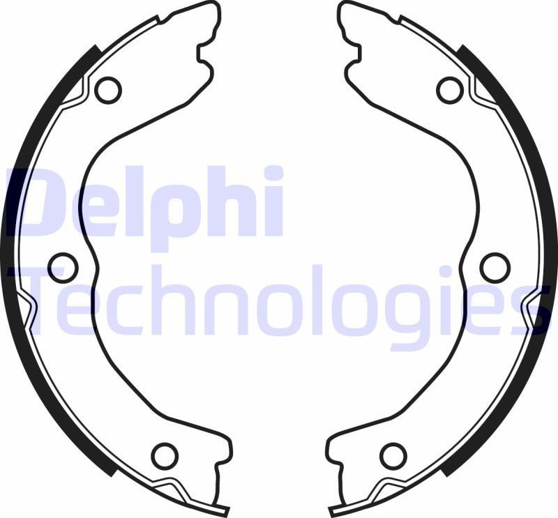 Тормозные колодки (стояночная тормозная система) Delphi. Артикул LS2038
