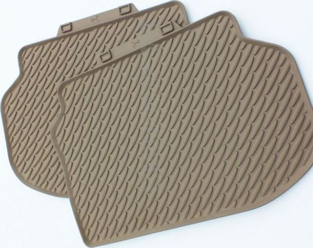 Коврики BMW (OEM) ROW-Style оригинальные для салона BMW 5 F10, F11 2009-2013 задние. Цвет бежевый. Артикул 51472153888