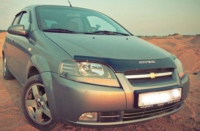 Дефлектор VT52 для капота Chevrolet Aveo I хэтчбек 2002-2008. Артикул CH01VT