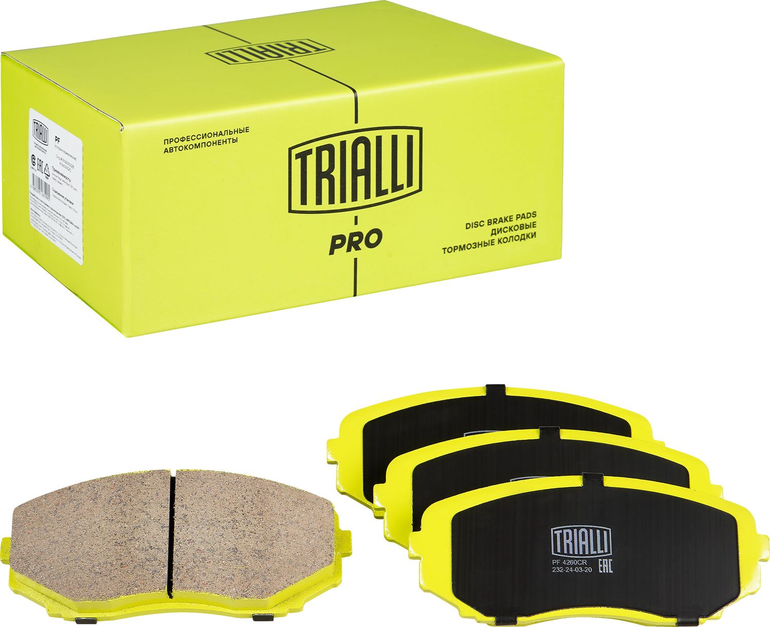 Тормозные колодки Trialli (Керамика). Артикул PF 4260CR