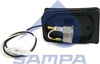 Поворотник (фонарь указателя поворота) Sampa правый для Volvo  FM12 1999-2001. Артикул 038.199