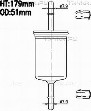 Топливный фильтр JS Asakashi для Ford Expedition I 1999-2002. Артикул FS986M
