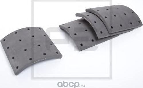 КОМПЛЕКТ ТОРМОЗНЫХ НАКЛАДОК 413 X 254 (PE Automotive). Артикул 08612500A