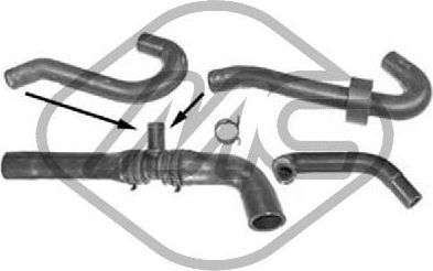 Шланг радиатора Metalcaucho. Артикул 09314