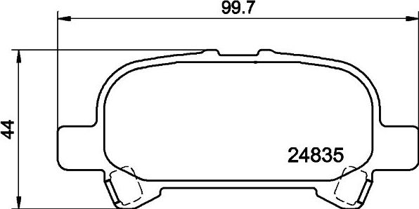 Тормозные колодки Nisshinbo. Артикул NP1164