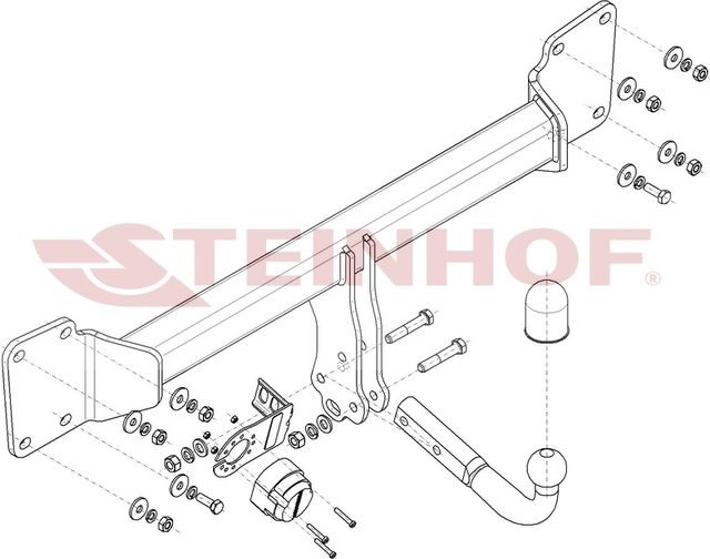 Фаркоп Steinhof для Volvo V90 Cross Country 2016-2026. Артикул V-318