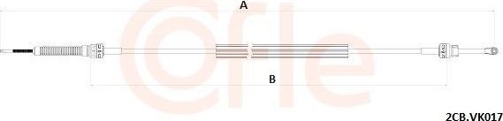 Трос переключения передач КПП Cofle. Артикул 92.2CB.VK017