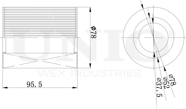Фильтр масляный (Unio). Артикул FLT-20100