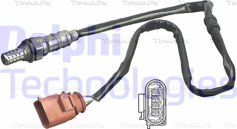 Лямбда-зонд (кислородный датчик) Delphi для SEAT Toledo III 2005-2009. Артикул ES11092-12B1