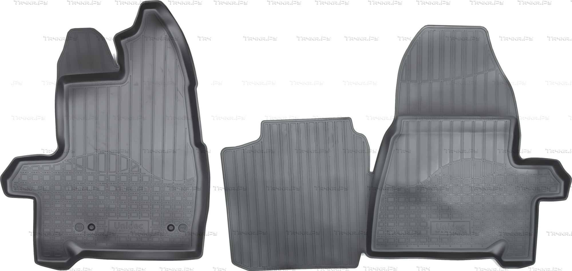 Коврики Норпласт передняя пара для салона Ford Transit Tourneo Custom 2013-2013. Артикул NPA01-C22-750