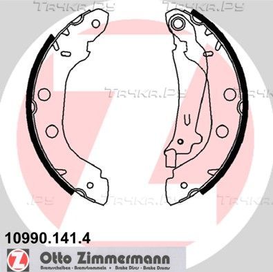 Тормозные колодки Zimmermann задние для Renault Kangoo I 1997-2009. Артикул 10990.141.4