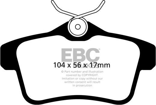 Тормозные колодки EBC Brakes. Артикул DP22053