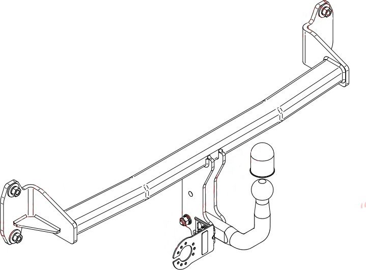 Фаркоп Steinhof для Mini Countryman F60 2WD 2017-2026. Артикул M-284