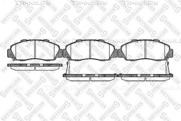 Тормозные колодки Stellox. Артикул 362 032B-SX