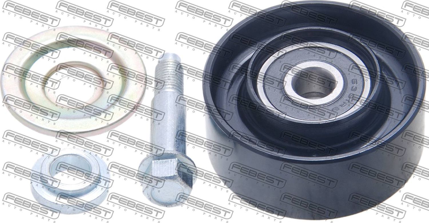 Натяжной ролик (натяжитель) приводного поликлинового ремня Febest. Артикул 0187-KUN25