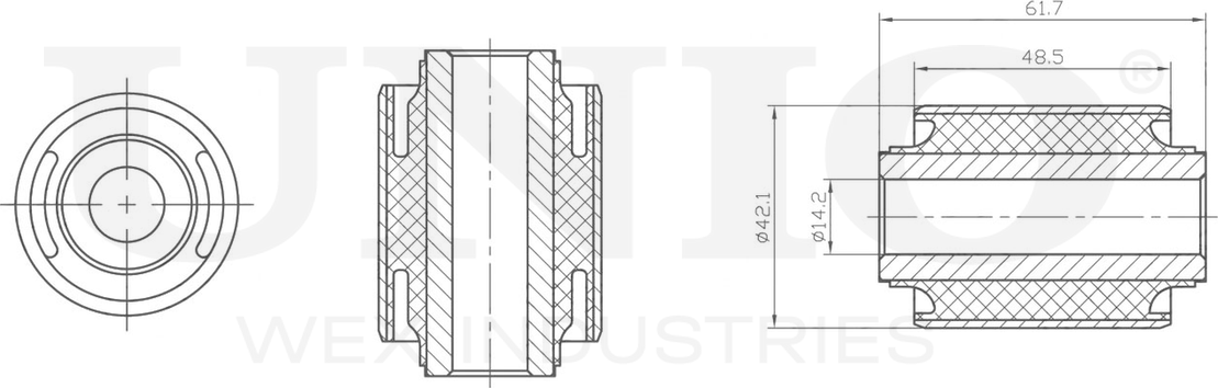 Сайлентблок поворотного кулака (Unio). Артикул RMP-20320