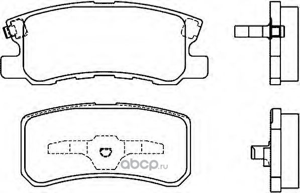 Тормозные колодки Mitsubishi. Артикул 4605A448