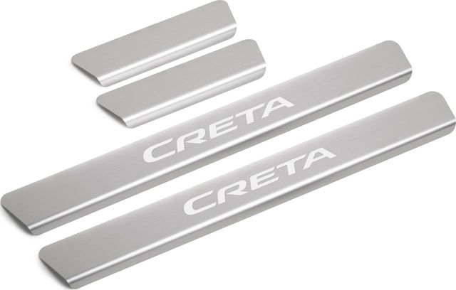 Накладки Rival на пороги для Hyundai Creta II 2021-2026. Артикул NP.2317.3