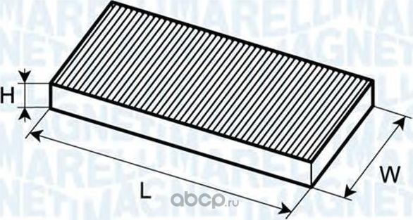 Салонный фильтр Magneti Marelli для Mazda 121 III 1996-2003. Артикул 350203061100