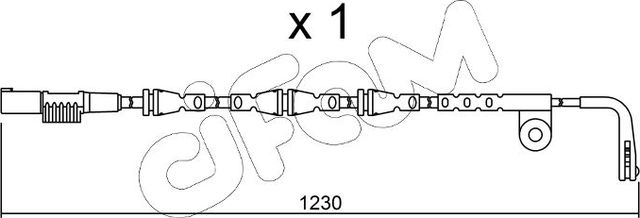 Датчик износа тормозных колодок  Metelli. Артикул SU.257
