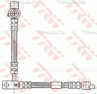 Тормозной шланг TRW передний правый для Nissan Primera P12 2002-2008. Артикул PHD541