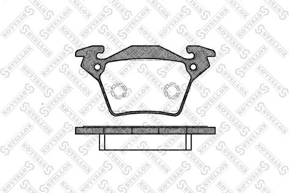 Тормозные колодки Stellox. Артикул 728 000B-SX