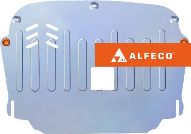 Защита алюминиевая Alfeco (4мм) для картера и КПП Changan Eado Plus 2019-2026. Артикул ALF.57.16 AL4