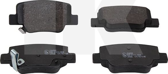 Тормозные колодки NK. Артикул 224592