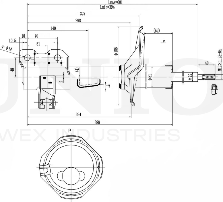 Амортизатор подвески (Unio). Артикул SAB-10129