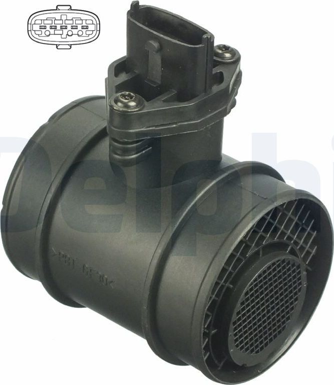 Датчик массового расхода воздуха (ДМРВ) Delphi. Артикул AF10280-12B1