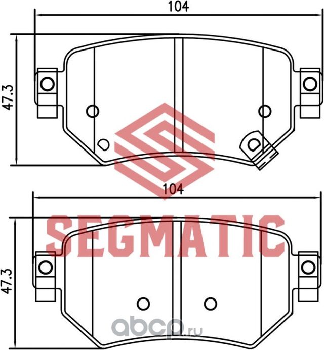Колодки тормозные (Segmatic). Артикул SGBP2640