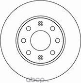 Тормозной диск General Motors передний для Opel Ascona B 1979-1981. Артикул 96471274