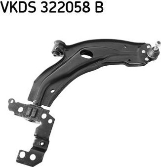 Поперечный рычаг передней подвески SKF правый нижний для Fiat Doblo I 2001-2015. Артикул VKDS 322058 B