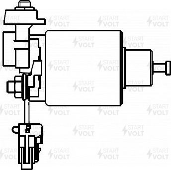 Втягивающее реле стартера StartVOLT для Renault Koleos I 2008-2016. Артикул VSR 0904