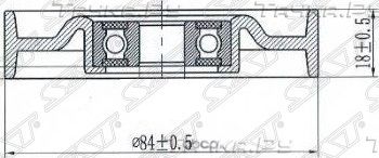 Натяжной ролик приводного ремня NISSAN MICRAK12 (SAT). Артикул ST119270M301