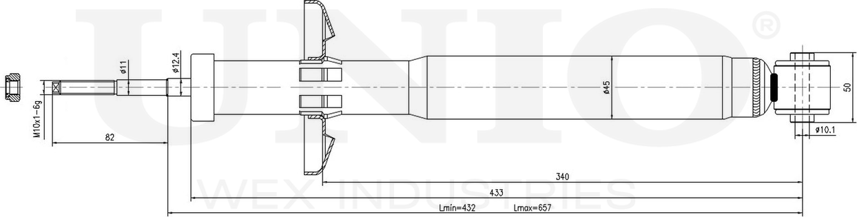 Амортизатор подвески (Unio). Артикул SAB-10747