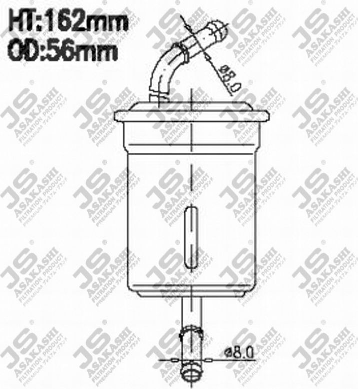 Топливный фильтр JS Asakashi. Артикул FS9078