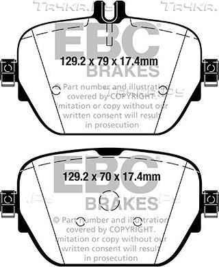 Тормозные колодки EBC Brakes. Артикул DP42314R