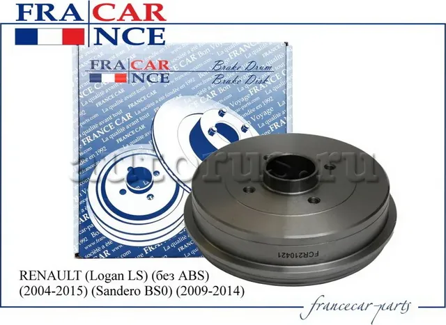 Барабан тормозной RENAULT LOGAN 04- задн. (мин. 2 шт) (Francecar). Артикул FCR210421
