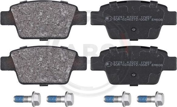 Тормозные колодки ABS задние для Fiat Multipla I 1999-2010. Артикул 37291