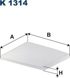 Салонный фильтр Filtron для Kia Ceed III 2018-2026. Артикул K 1314