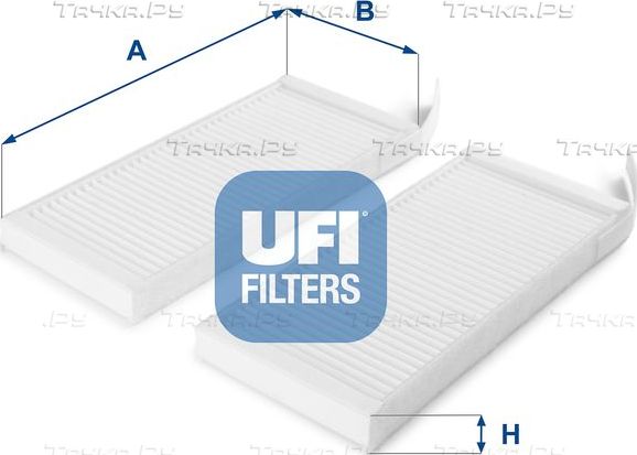 Салонный фильтр UFI для Renault Master III 2010-2026. Артикул 53.164.00